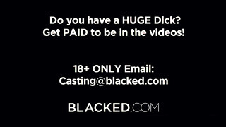 Blacked - Blake Blossom élvezi a méretes néger hímtagot