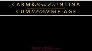 Karups - Carmen Valentina zsenge fószerrel kúr
