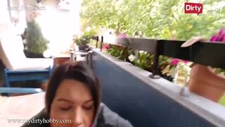 Lara Bergmann forró baletli cidázása megkúrva hatalmas faszal