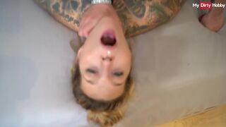 Brutális német amatőr milf cumizza a méretes fasznak