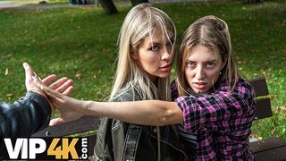 Világos Szőke csábos Zlata Shine megcsalja barátnőjét gigantikus faszos főnökkel